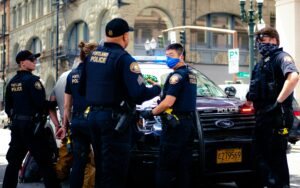 police on field duty